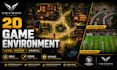 create 2d game environment, level design in unreal engine