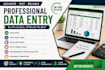 do accurate data entry and copy paste tasks