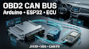 develop obd2 can bus car arduino esp32 j1939 uds ecu communication