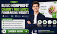 nonprofit website charity ngo website 501c3 fundraising website on wordpress