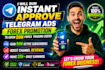 fix telegram ads rejected, telegram ads prohibited content telegram ads approval