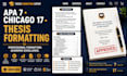 proofread, edit and format your thesis or dissertation in apa 7, chicago style