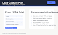 create a wix landing page plan with copy layout and SEO brief
