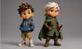 create custom 3d printable characters and figurines in a stylized 3d cartoon