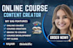 design wix online learning resource website study material website online course
