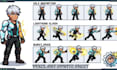 create pixel art animation pixel art sprite sheet 2d pixel art pixel character