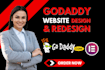 design godaddy website redesign godaddy website design develop godaddy