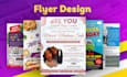 do professional, modern business flyer design and redesign