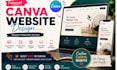 design canva website, canva landing page, canva website design
