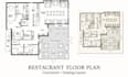 design restaurant, cafe, bakery, bar floor plan, kitchen and seating layout