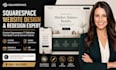 design a professional squarespace website with custom CSS with squarespace site