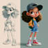design a professional cartoon character