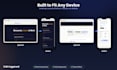 build a responsive HTML CSS javascript landing page