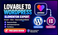 convert lovable ai to wordpress, lovable ai website, clone lovable ai website