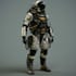 design a unique futuristic sci fi character
