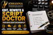 edit rewrite and script doctor your movie script screenplay