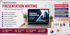 research, write content, professional canva presentations