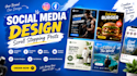 design engaging social media posts for instagram and facebook