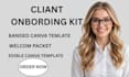 client welcome packet, client welcome guide, design client welcome
