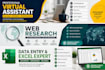 be your virtual assistant for data entry and administrative tasks