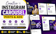 design carousel for instagram,creative instagram carousel post and ads,carousels