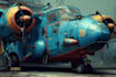 draw aircraft, airplane, helicopter into a vector cartoon
