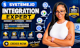 integrate zoom, google meet and calendar, active campaign, twilo with systeme io