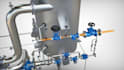 create 3d industrial animation mechanical process plant machinery video