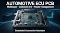 do automotive ecu with multilayer layout, can communication and power management