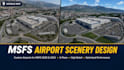custom high quality airport scenery for msfs 2020 and 2024