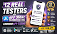 12 testers closed testing app testing google play console