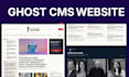 build ghost cms website, ghost blog website using ghost cms, customize ghost cms