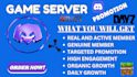 do fivem server promotion, minecraft server, rust, dayz discord server promotion