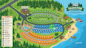 interactive rv park map illustration or clickable campground vector svg map