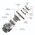 design 3d isometric mechanical exploded views