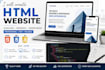 create responsive HTML website pages