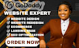develop godaddy website design godaddy website redesign