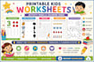 create printable kids activity worksheets, coloring pages