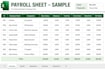 create accurate excel payroll, timesheet and salary sheets