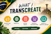 transcreate content into brazilian portuguese