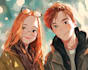 design a romantic couple in anime style