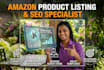 product listing, data entry
