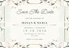 design luxury and trendy wedding invitation cards