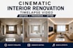 create a cinematic construction and renovation timelapse video