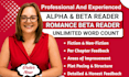 romance beta reader, horror beta reader,erotic beta reader, thriller beta reader