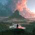 create cinematic fantasy music cover artwork