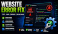 fix PHP mysql website bugs errors and database issues