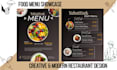 design a professional restaurant, hotel and food menu