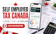help you file your canada self employed tax return and claim eligible deduction
