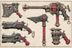 create weapon design and illustration